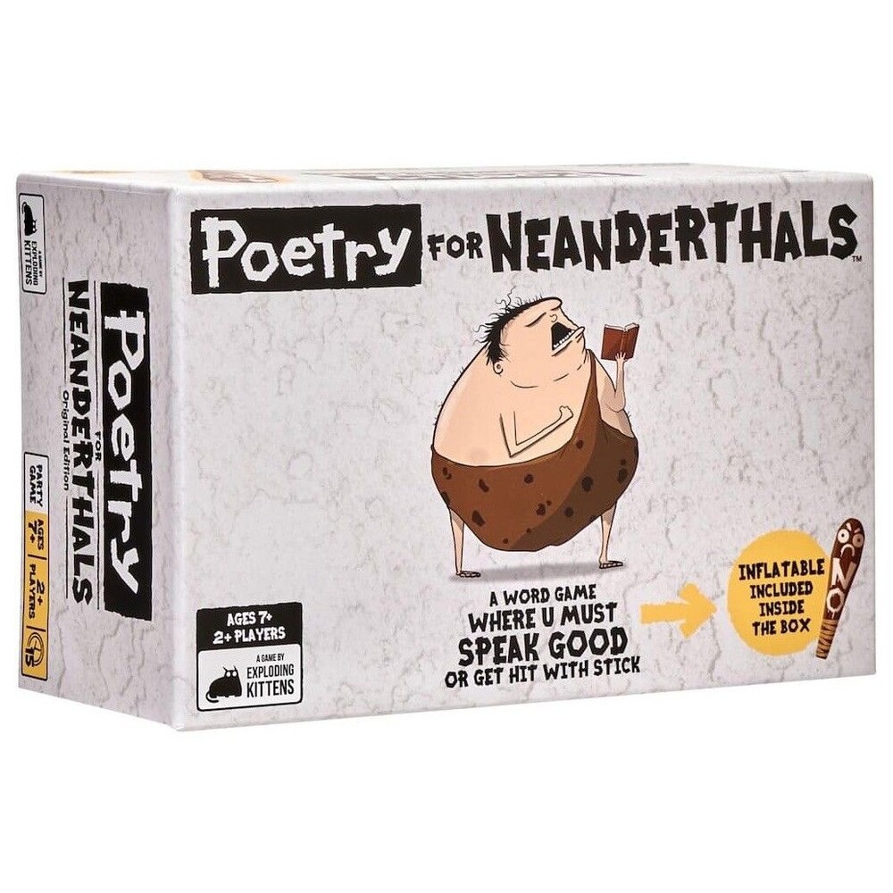 Poetry for Neanderthals Card Game by Exploding Kittens NEW SEALED Family Ages 7+